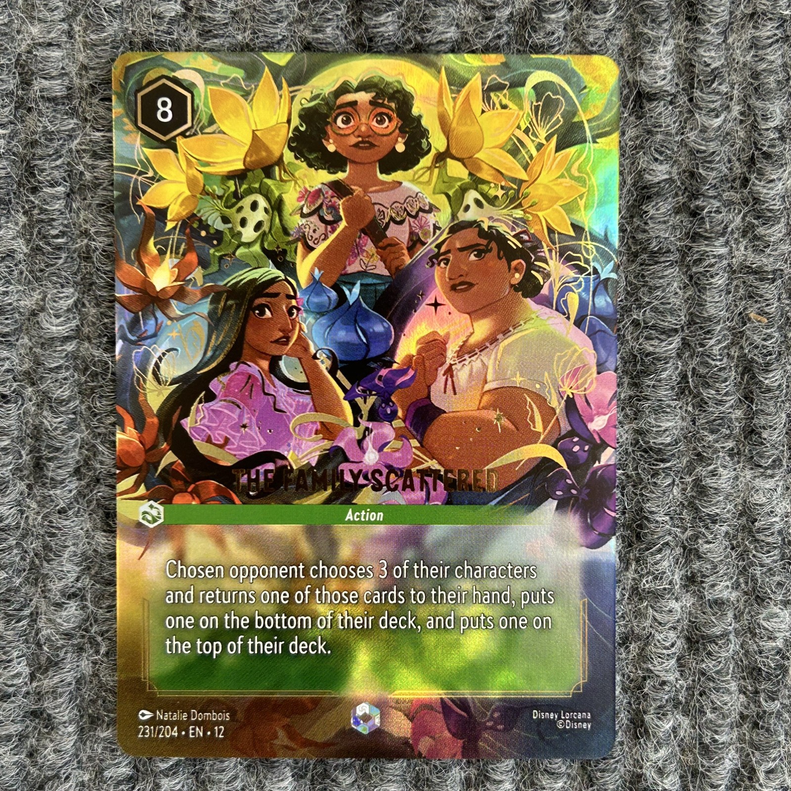 Disney Lorcana Wilds Unknown The Family Scattered 231/204 Enchanted Holo
