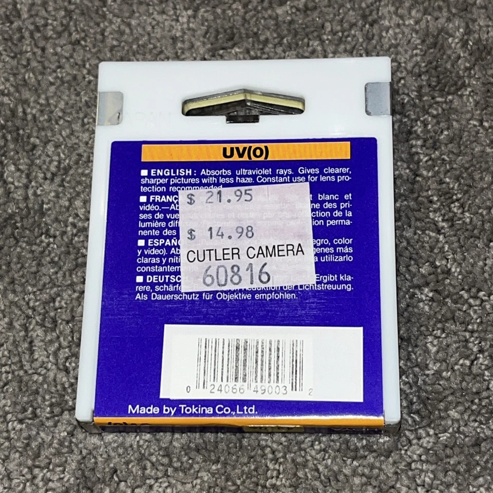 HOYA 49mm UV (0)  BOTH SIDES COATED Pitch: 0.75 Lens Protection - Image 3 of 4