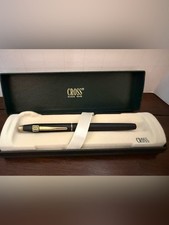 Cross Classic Century Black Satin Gold Ballpoint Pen 2502 w Box