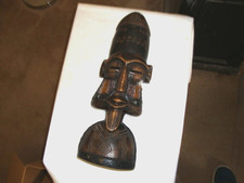 Large Vintage Hand Carved African Wooden Mask 19 1/2"