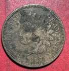 1867 US Indian Head Cent! VF Details! Lower Mintage! Semi Key Date! Old US Coin!