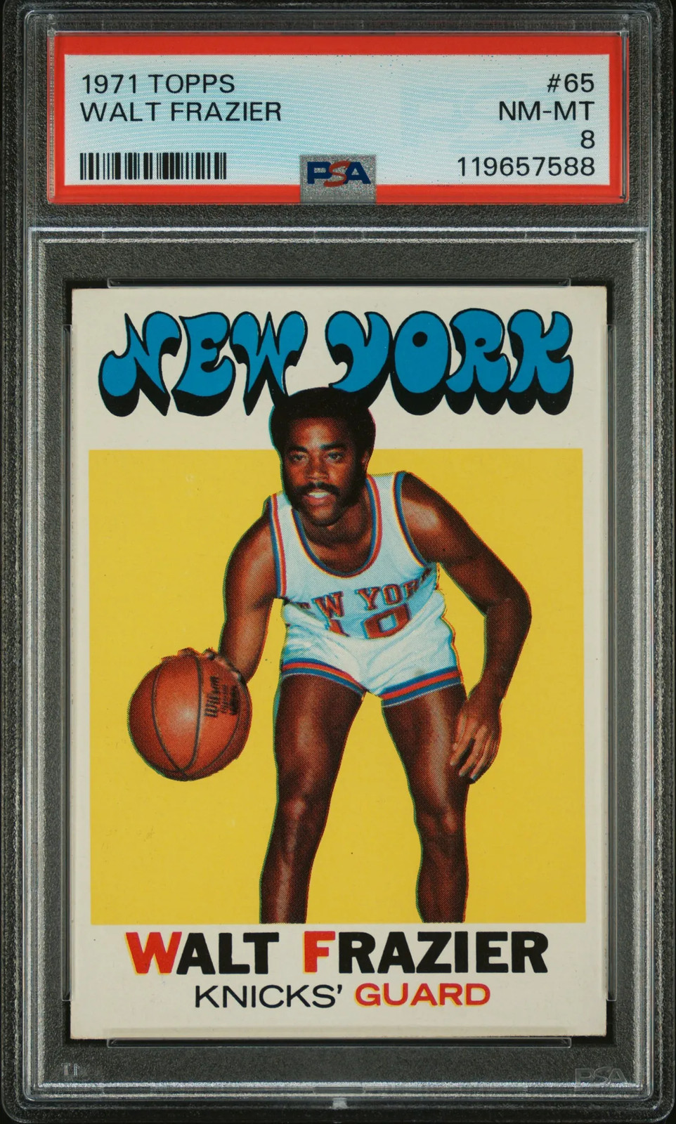 1971 Topps Walt Frazier #65 PSA 8