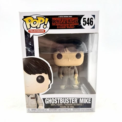 NEW In Box Funko Pop! Vinyl! Television Stranger Things Ghostbuster Mike # 546