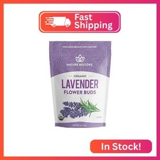 Nature Restore USDA Certified Organic Dried Lavender Flowers, Loose Leaf, Extra