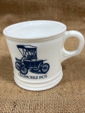 Surrey Milk Glass Shaving Mug Oldsmobile Vintage Made In USA Read Description