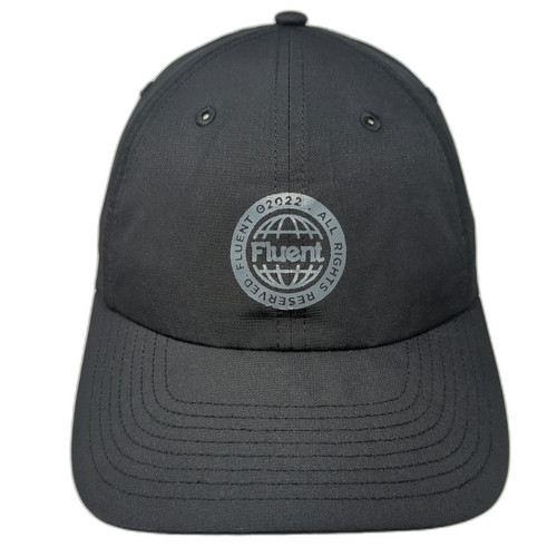 Richardson Baseball Cap Black OSFM Fluent Logo Performance Strapback hat 2022