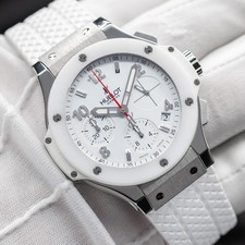 Hublot Big Bang White Ceramic Chronograph Men's Watch - 342.SE.230.RW Full Set! 14