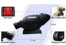 Zero Gravity Full Body Massage Chair with Heat  Bluetooth   Recliner w/ MultI