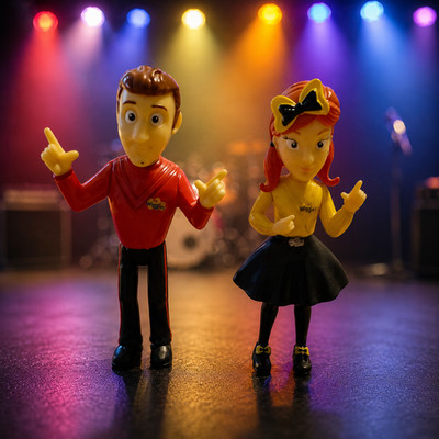 The Wiggles Emma, Murray Collectible Toy Character Figure PVC 3'' 2017