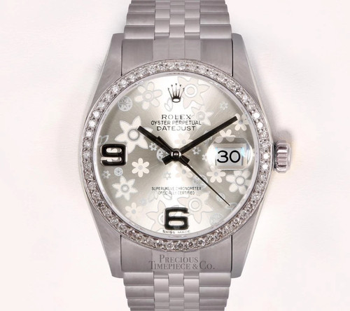 Rolex Datejust 116244 FULL SET 36mm Stainless Steel Two Bezels...