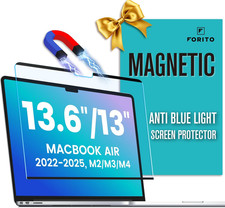 Magnetic anti Blue Light Screen Protector Compatible with Macbook Air 13.6 Inch
