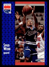 1991-92 Fleer Spud Webb #352 Sacramento Kings NBA Basketball