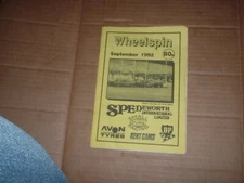 SPEDEWORTH STOCK CAR AND BANGER RACING WHEELSPIN MAGAZINE SEPTEMBER 1992