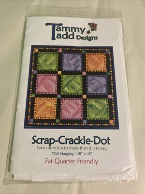 Scrap-Crackle-Dot Wall Hanging QUILT Pattern Uncut Tammy Tadd Designs