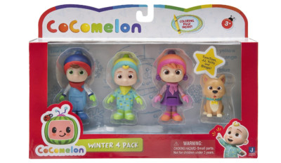 CoComelon Winter Family Figure Set 4 TomTom JJ YoYo Bingo