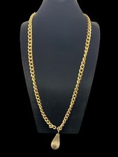 Vintage Gold Tone Chain and Teardrop Tassel MCM Belt/Necklace 36  