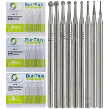 Wave Dental Carbide Burs Slow Speed Straight Handpiece Round HP 2 4 6 8 44.5mm