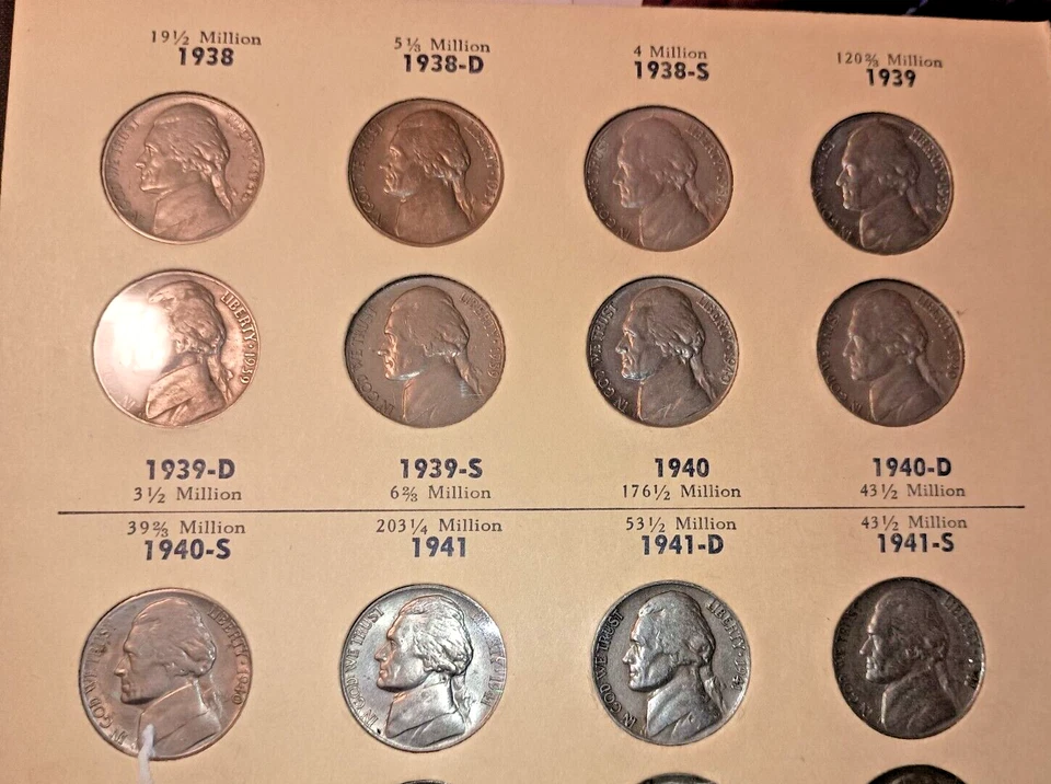 Library of Coins Jefferson Nickels 1938-65 Vol. 7  set @ 135 coins-6 PCGS GRADED - Image 3 of 4