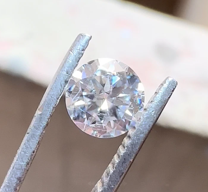 0.60 Ct D Color SI1 Clarity CVD Lab Grown Loose Diamond Round 5.90 mm  Certified - Image 2 of 3