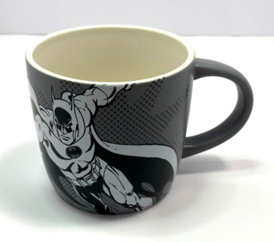 Hallmark Batman DC Comics There's 'Trouble Brewing' Mug Gray Black and White