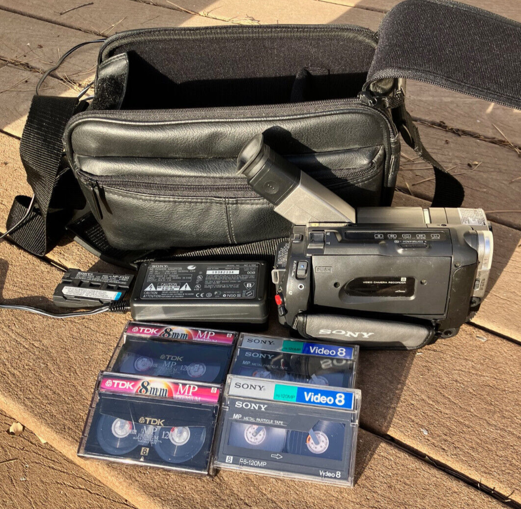 SONY VideoHi8 HANDYCAM  CCD-TRV92  ⑤ Sony Handycam CCD-TRV57 Black & Silver Handheld 8mm Analog