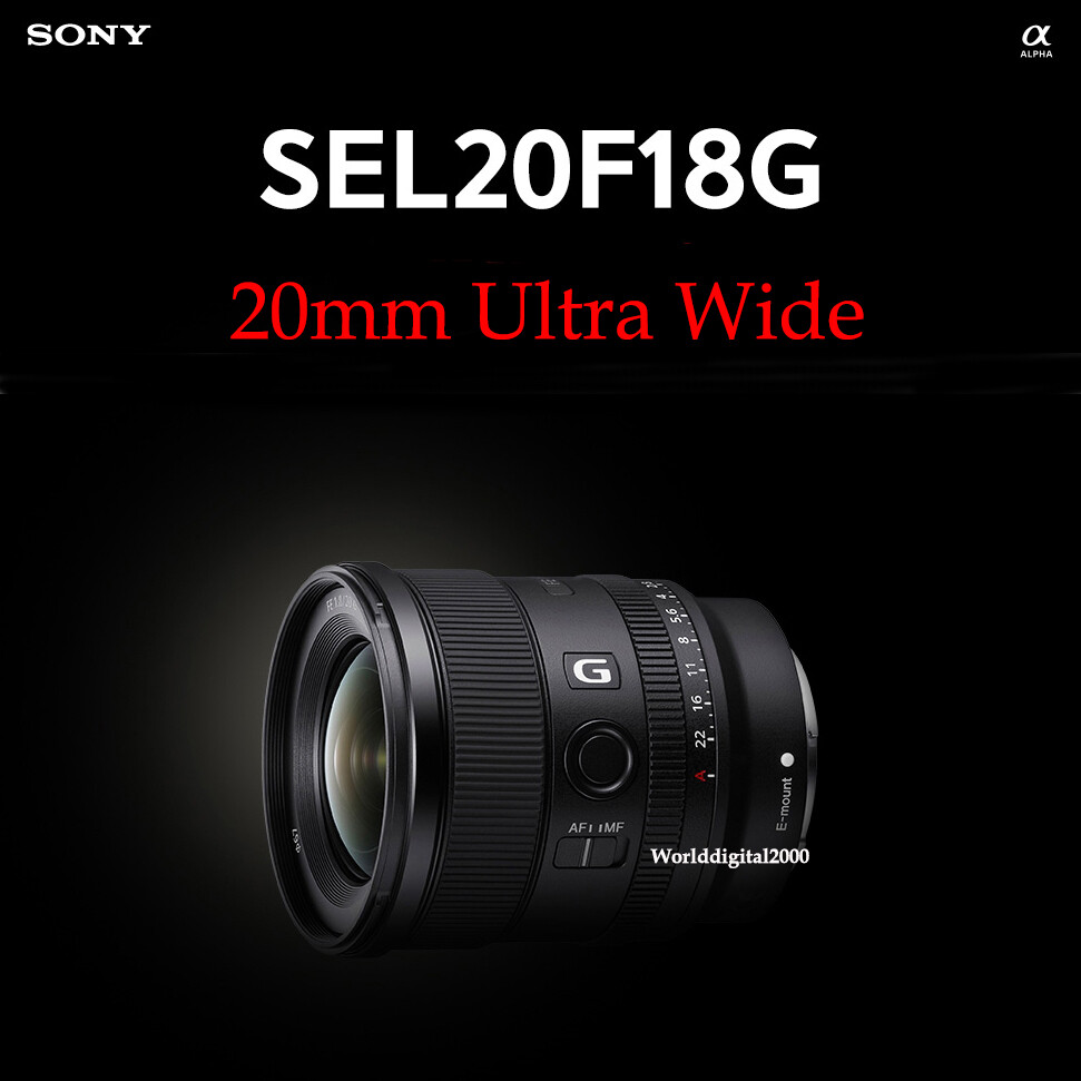Sony FE 20mm F1.8 G SEL20F18G Ultra Wide Angle Lens For E-Mount  
