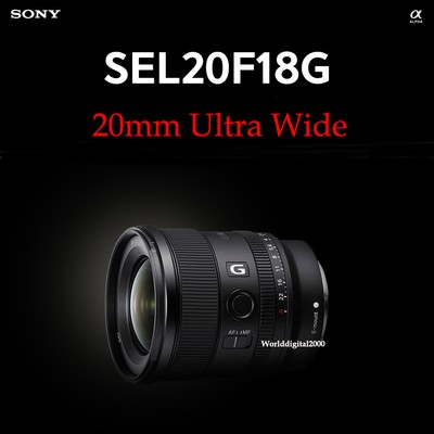 Sony FE 20mm F1.8 G SEL20F18G Ultra Wide Angle Lens For E-Mount  