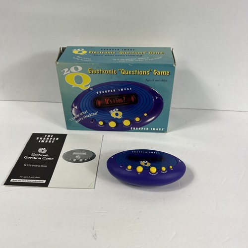 Radica 20Q Electronic 'Questions' Game 20 Questions Blue Sharper Image 2004 - Picture 4 of 12
