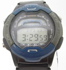 Men Casio Illuminator Quartz Digital 41mm Round Watch (H449)"New Battery" W-729H