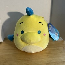 Squishmallows Flounder 7  Disney Little Mermaid Plush Toy NWT Kellytoy 2021 Q1