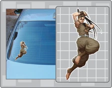 IBUKI Vinyl Decal #1 Car Truck Window Sticker Street Fighter Decal