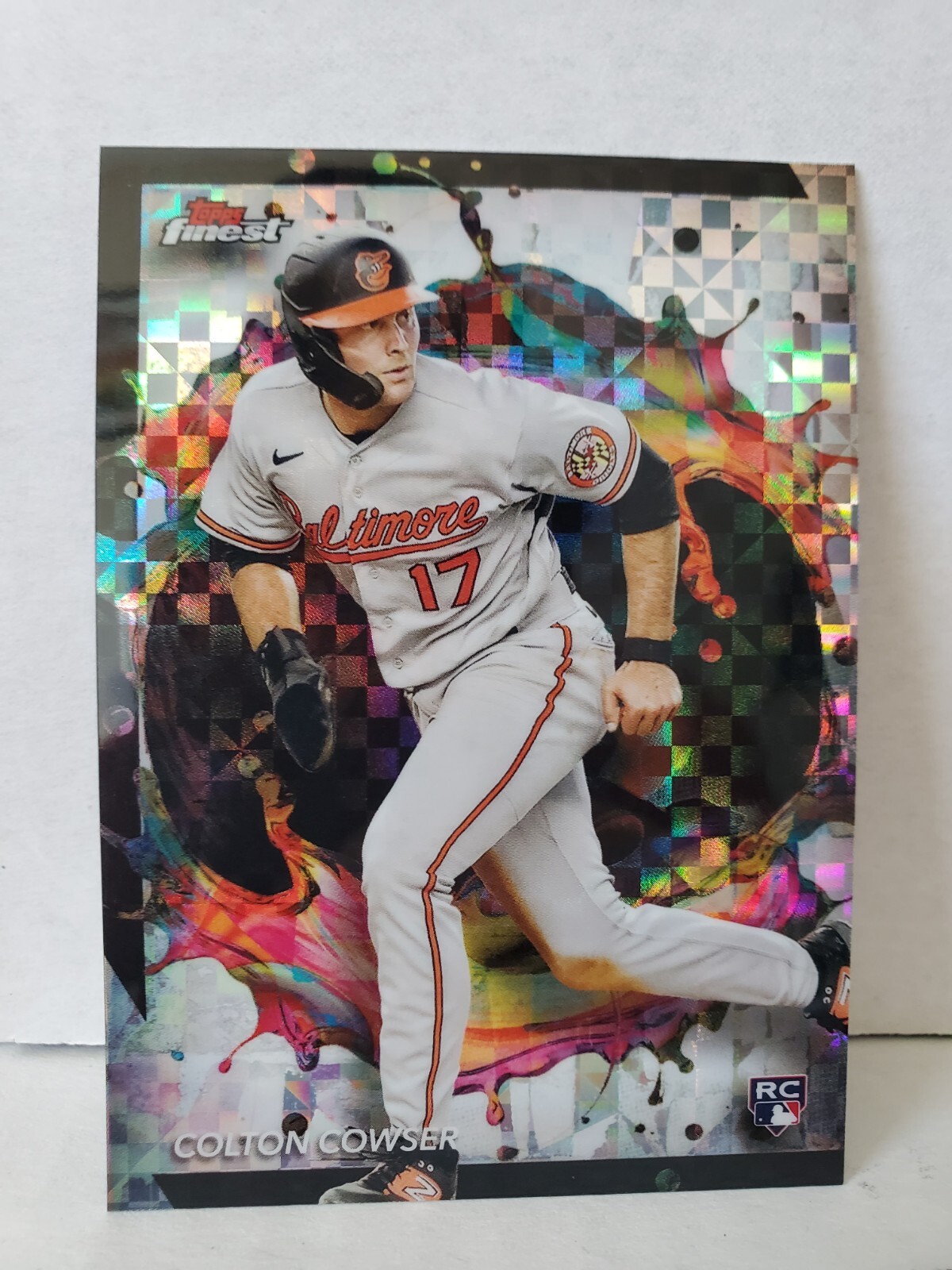 Colton Cowser 2024 Topps Finest #255 Rare Checkerboard Refractor Rookie Orioles