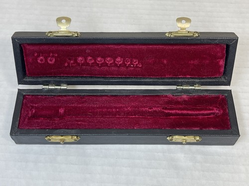 Vtg Salesman Sample Mini Flute Faux Instrument Lined Case Doesnt Play Music Rare - Picture 5 of 7