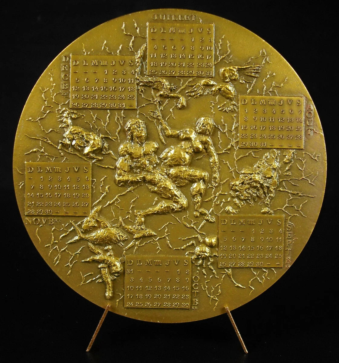 Medal Year Calendar 1971 IN The Early Upon the Atom World Crafts Divine |  eBay