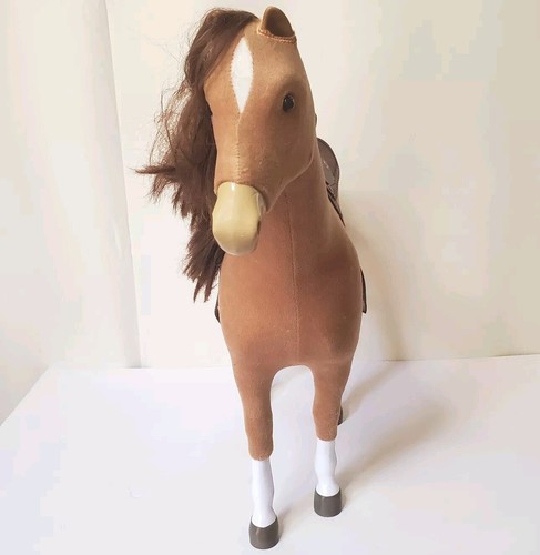 American Girl Horse 2018 GFK94 19" For 18" Truly Me Doll Beige Brown + Saddle - Picture 9 of 17