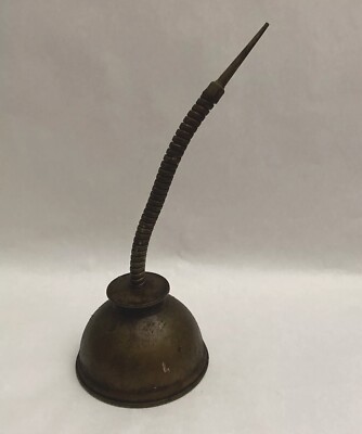 Vintage Eagle Oil Can Copper Thumb Pump Oiler Made in USA GREAT PATINA