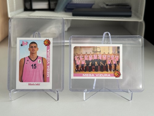 2014-15 SchoolShop ABA Liga Nikola Jokic Rookie RC sticker #129 + Team Photo