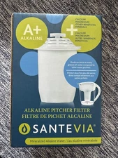 SANTEVIA - Mineralized Alkaline Water Pitcher Filter - 1 Filter - NEW SEALED