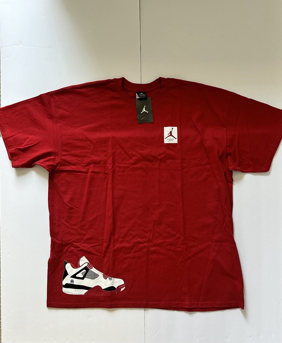 New Mens Air Jordan IV Mars Blackman Tee Size XXL Spizike Vintage