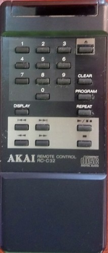 Akai RC-C32, Original, CD - Remote Control Unit, (Fernbedienung) RCC32, Genuine - Photo 5/7