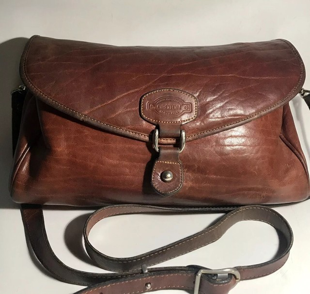 Oroton Tan Crossbody Bag IUCN Water