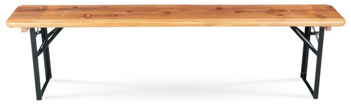 Panchina da Giardino in Legno Panca Birreria Esterno Campeggio Pieghevoli 177cm - Foto 6 di 6