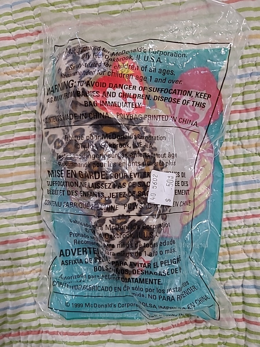 1993 RARE TAG ERROR! Ty McDonald's Teenie Beanie Baby FRECKLES THE