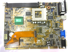 RARE VINTAGE ASUS SP98-N SIS 5598 PENTIUM MMX SOCKET 7 NLX MOBO VGA LAN MBMX48