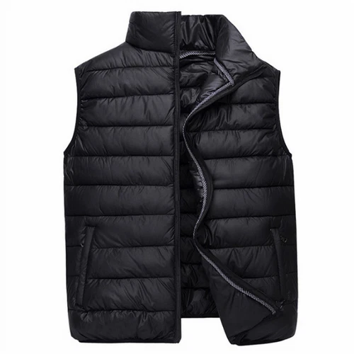 Hombres Chaleco Calentador Chaleco Acolchado Puffer Acolchado Chaleco Top Cálido Sin Mangas Informal - Imagen 14 de 16