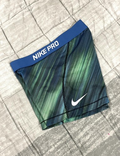 Blue Green Nike Pro Shorts Compression 