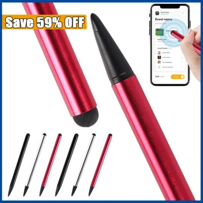 3X STYLUS PENS SCREEN TOUCH RUBBER TIP FOR IPHONE ANDROID MOBILE PHONES TABLET