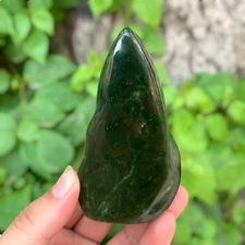 295g Great Quality Green Nephrite Jade Free Form, Nephrite Jade, Nephrite