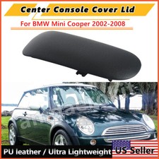 Black Pu Center Console Arm Rest Cover For Bmw Mini Cooper R52 R50 R53 2002-2008