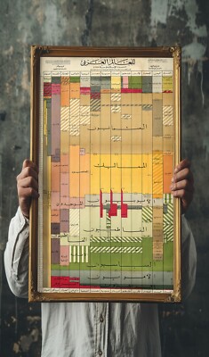 Timeline Chart Map Arab World Early Islam until 1962 خريطه زمنية للعالم العربي